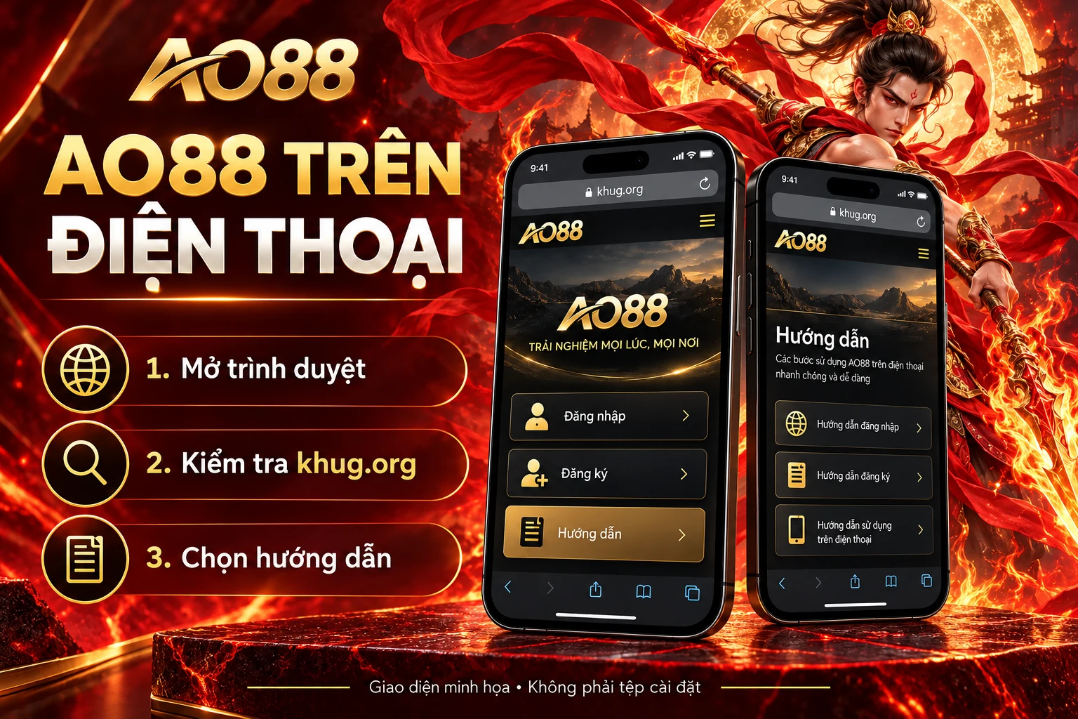 Nezha và hướng dẫn AO88 trên điện thoại